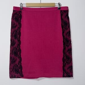 Miss Tina Pink lace Knee-length Pencil Skirt Womens size 16
